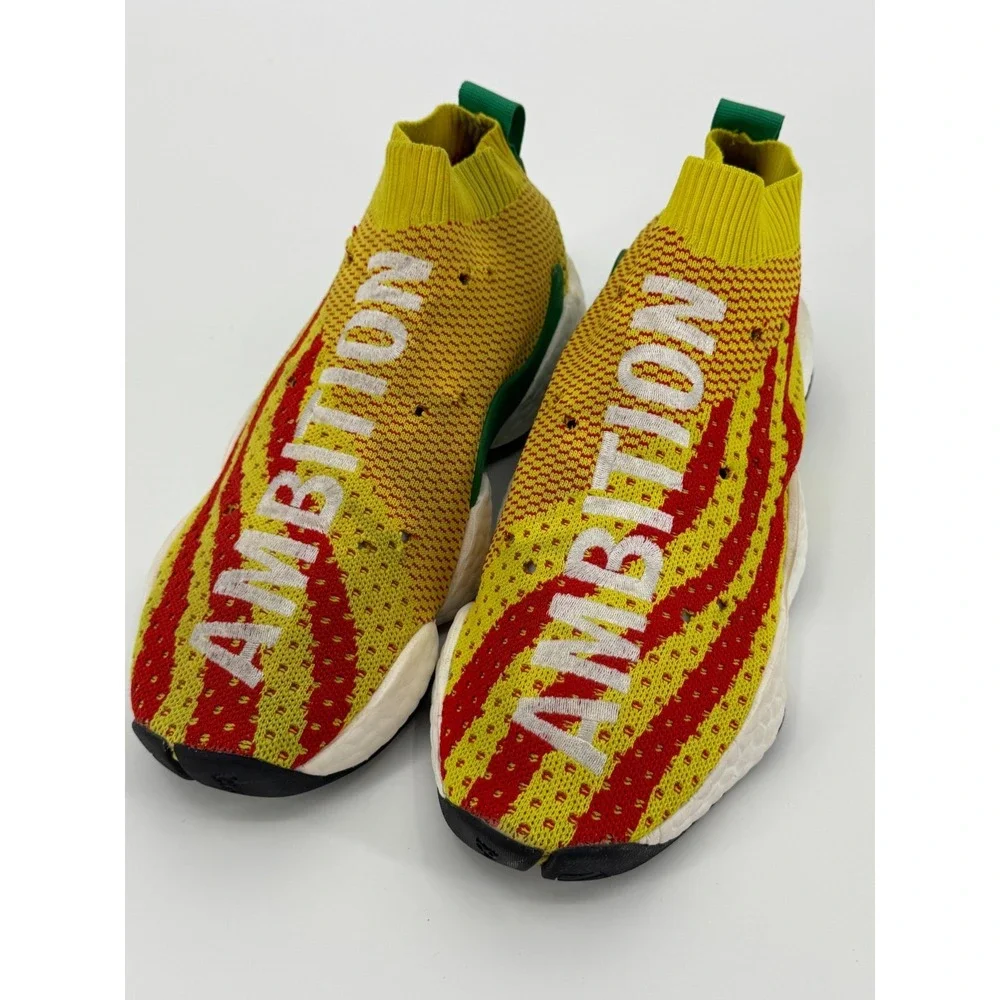 Adidas Pharrell Crazy BYW F97226 Men's Sneakers 11 Yellow Red‎ Ambition Shoes